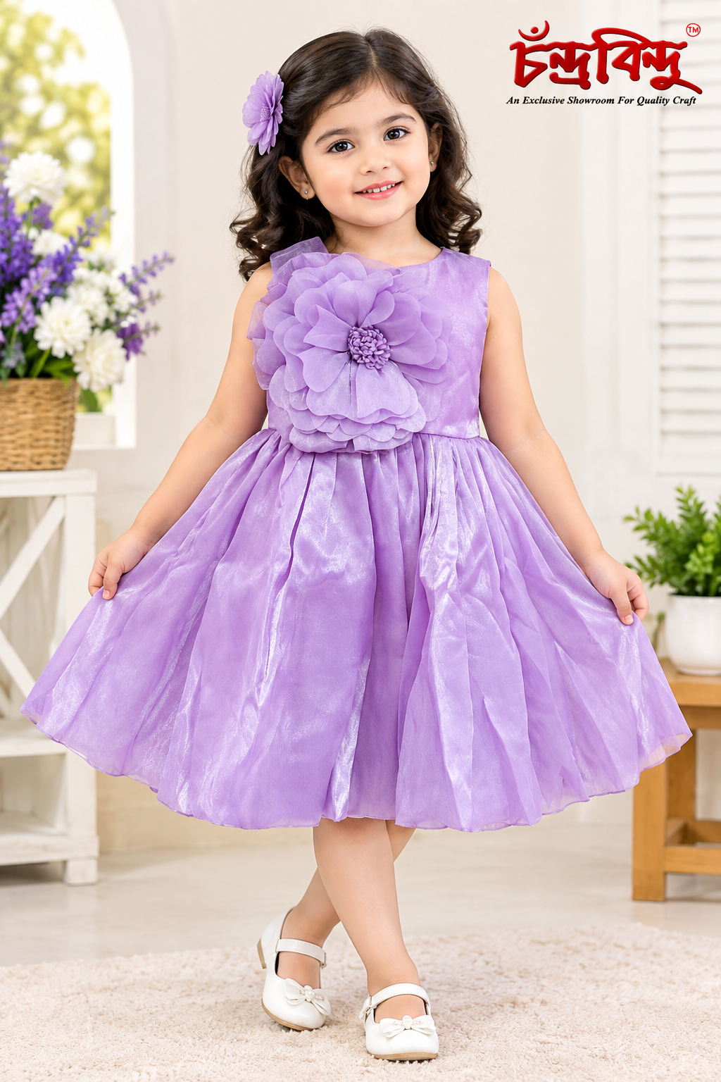 Lavender Princess Flower Frock